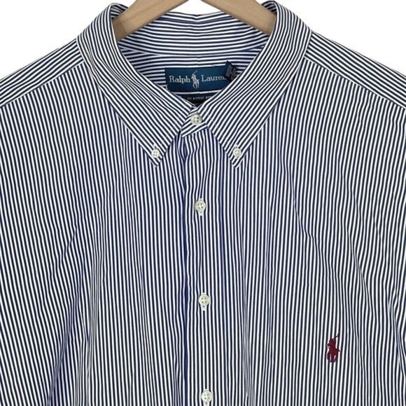 Ralph Lauren Other - Ralph Lauren Shirt Mens 3XB Classic Fit Vertical Stripe Button Down Coastal Blue